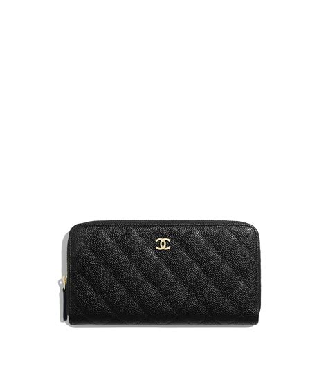 zip wallet chanel|Chanel classic long zipped wallet.